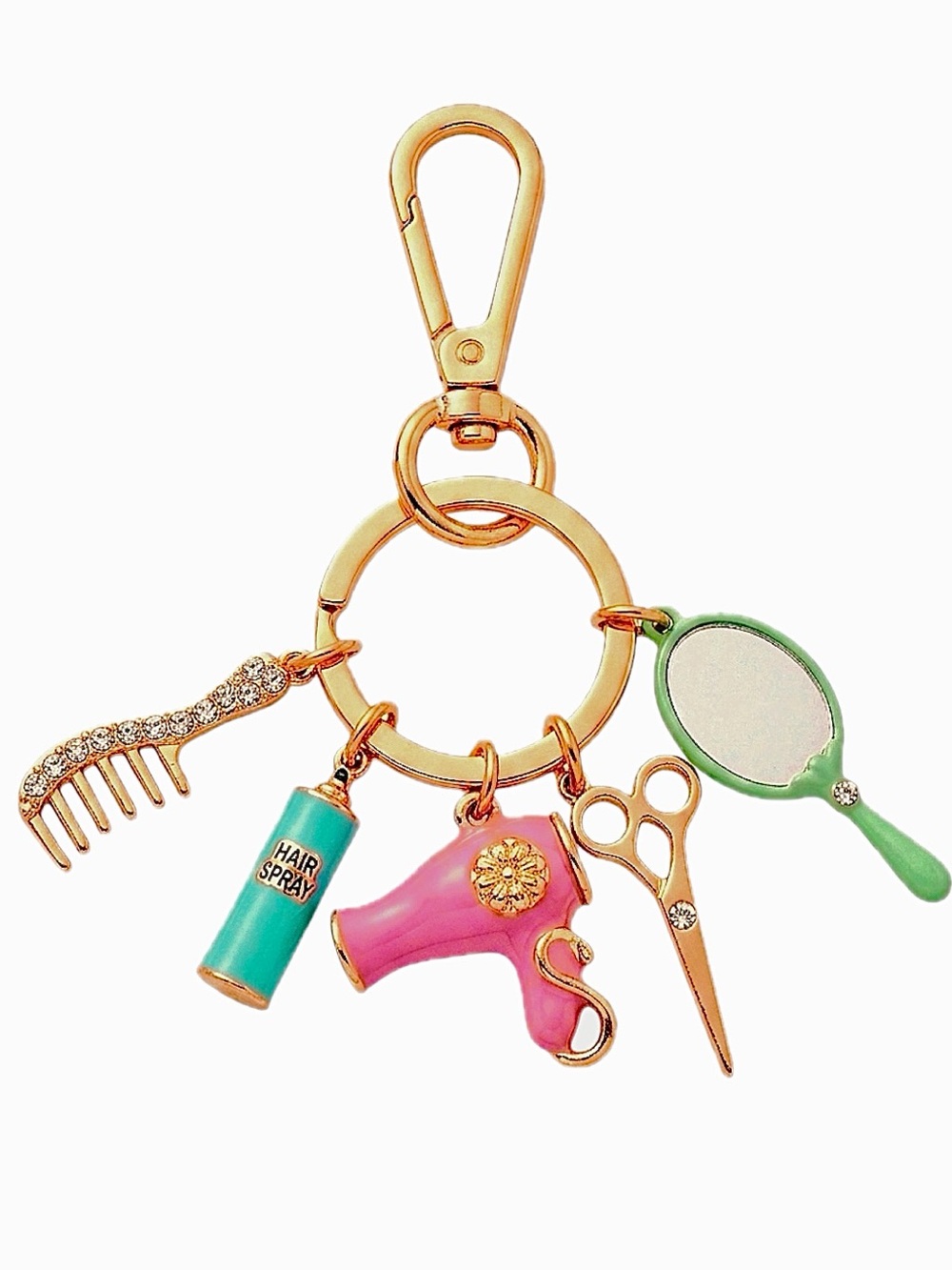 True to Form Hair Stylist gift Handbag Charm Key Ring NIB